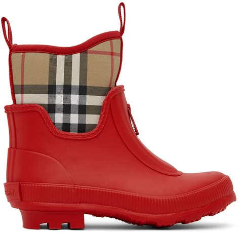 burberry smoked check rain boots|burberry rain boots lowest price.